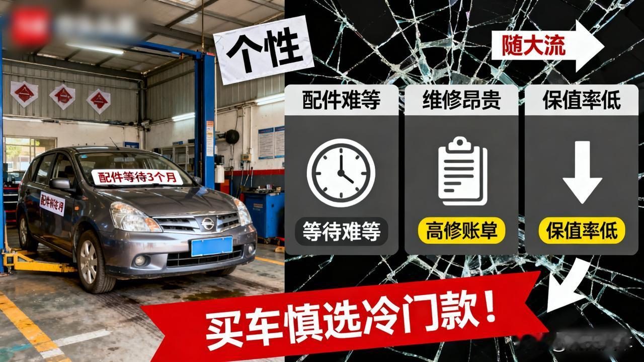 为什么劝你尽量不要买冷门车？

当年冲着个性买的，现在流的泪就是当年脑子进的水。