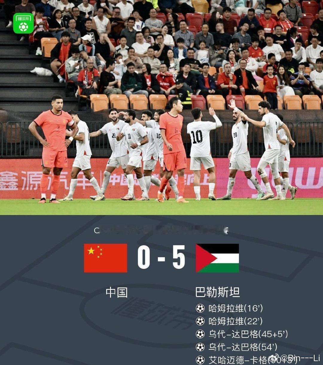 真的没脸看国足0:5巴勒斯坦….国足还是震惊到我了国足0比5巴勒斯坦国足历史首负