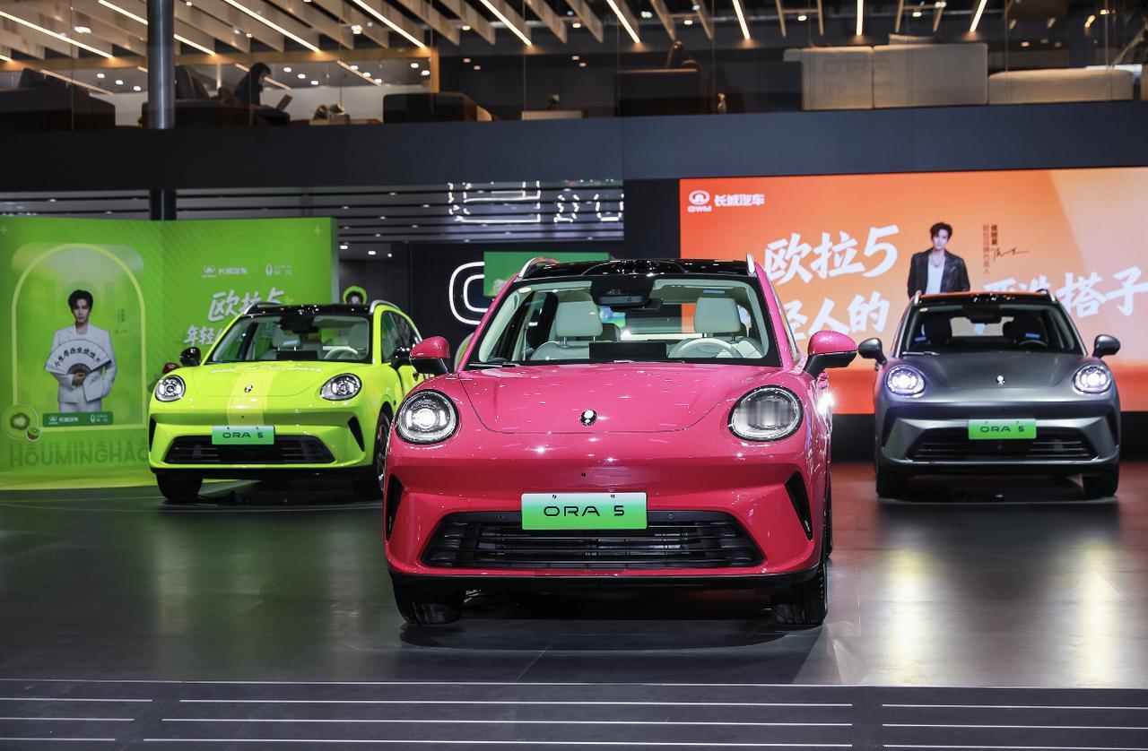 欧拉5亮相广州车展，有哪些亮点？
1、共推出5款配置车型，预售价区间为10.98