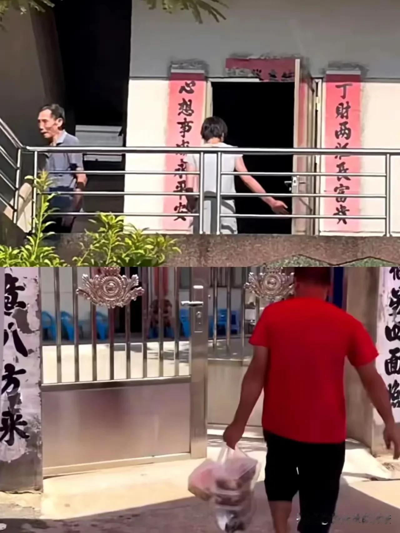 全红婵回家第二天一大早，爸爸就买回了各种美食早餐，全爸爸说：女儿很少回来，都不知