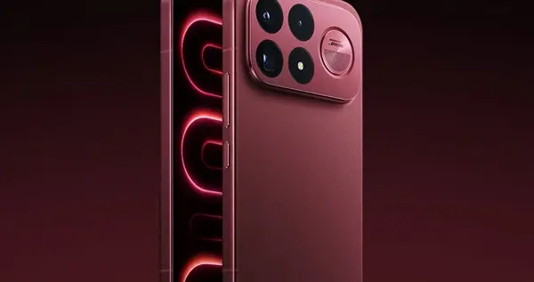 REDMI K100 Pro Max首批外观图发布：6.9英寸大直屏 赤霞珠红配色