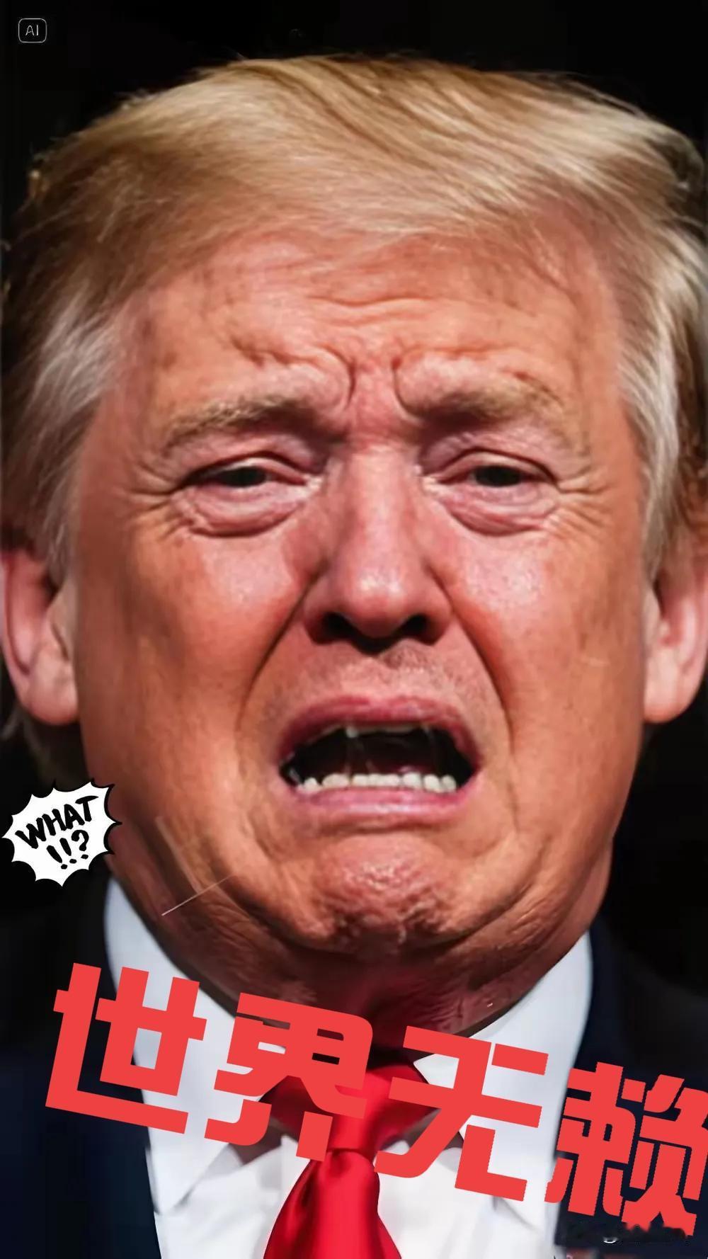 特不靠普真的是一个前无古人，后无来者的世界超级恶霸加无赖！
特朗普这一次上任美国