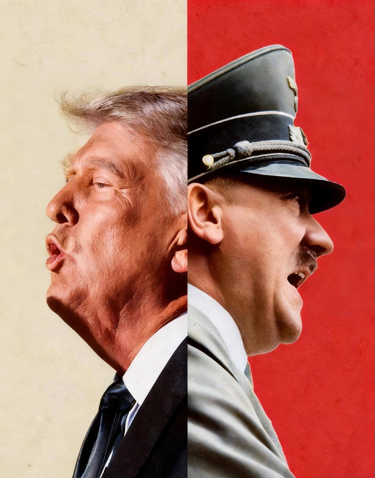 炸裂！看完这个对比，
我彻底无语了……
特朗普和希特勒？别搞笑了，这俩能一样吗！