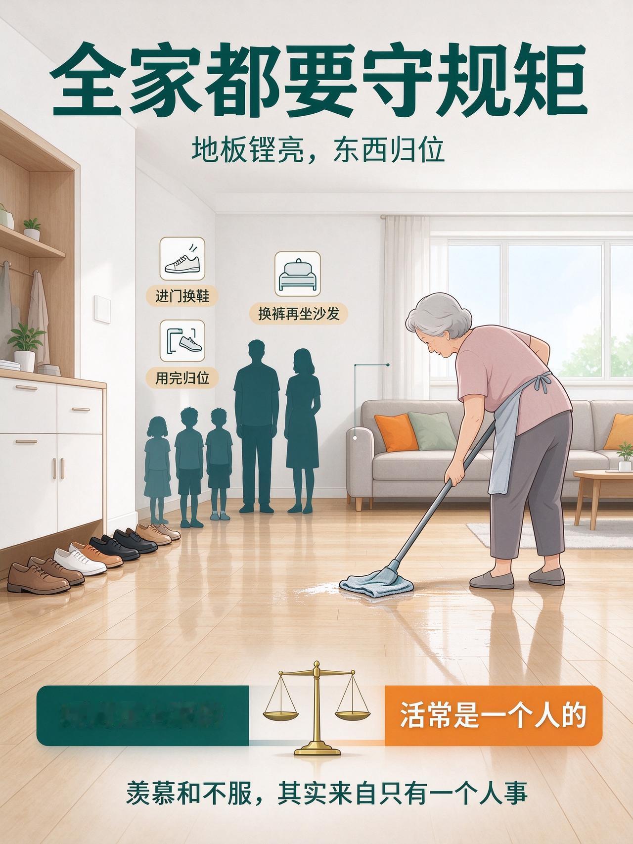 安徽媳妇晒婆婆家规：结婚 10 年没做过家务，评论区吵翻了
“没换外裤不能坐沙发