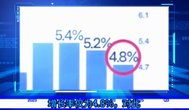 “中国经济增长4.8%就叫嚷着衰退危机，怎么没人觉得我们0.8%的增长有问题？”