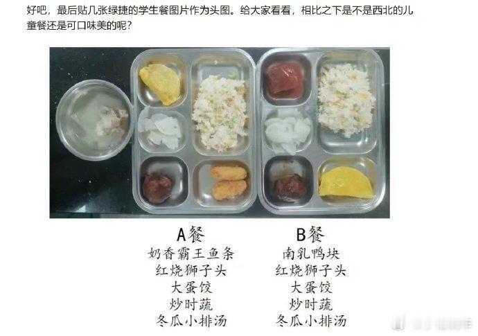 上海学生餐这能吃饱吗，比减脂餐还差，小孩子都在长身体，不应该吃的好点吗？给孩子吃