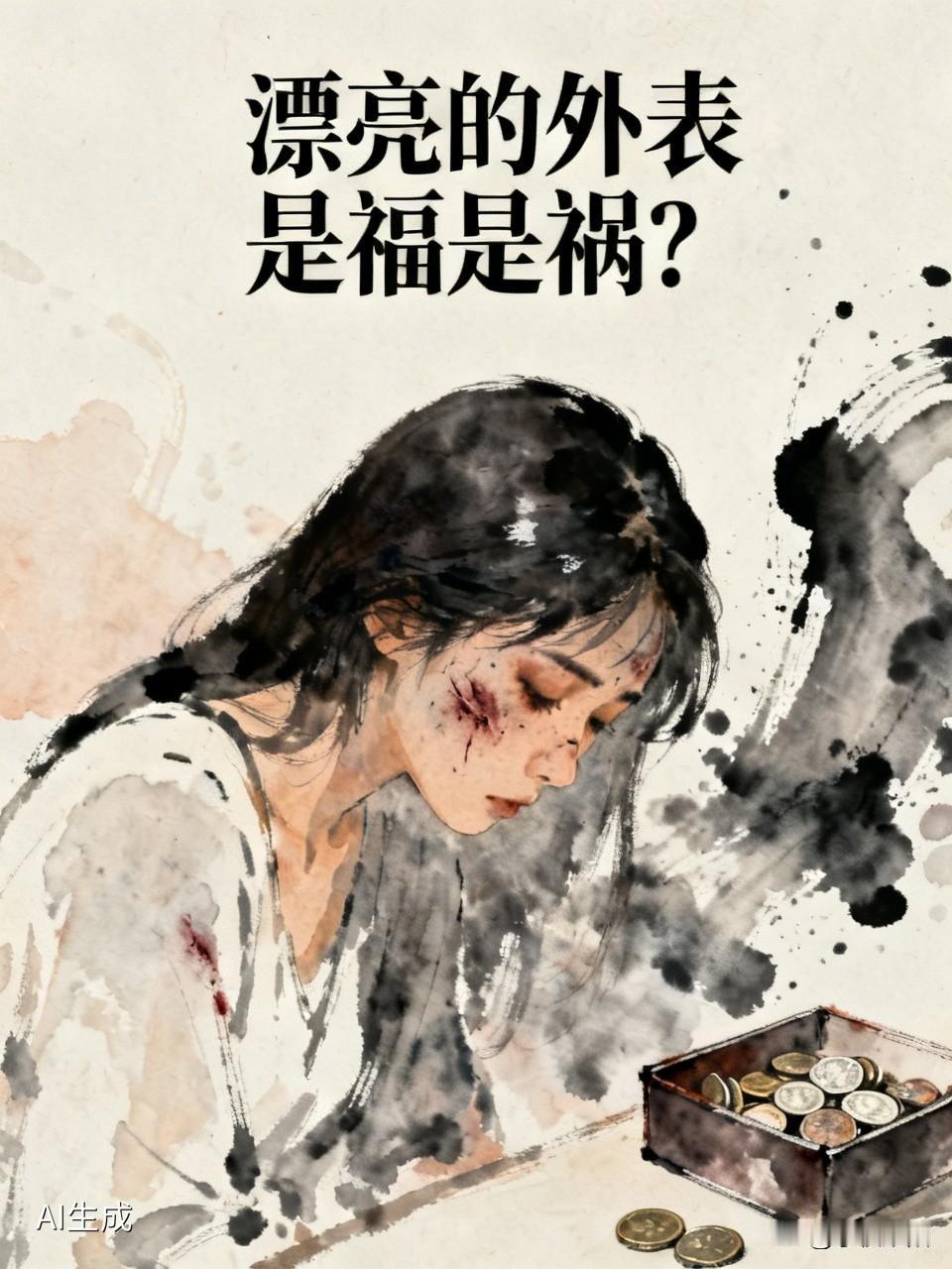 美女因为拒绝了男人的追求
结果被泼硫酸毁容。
导致至今过得如同过街老鼠，没有一个