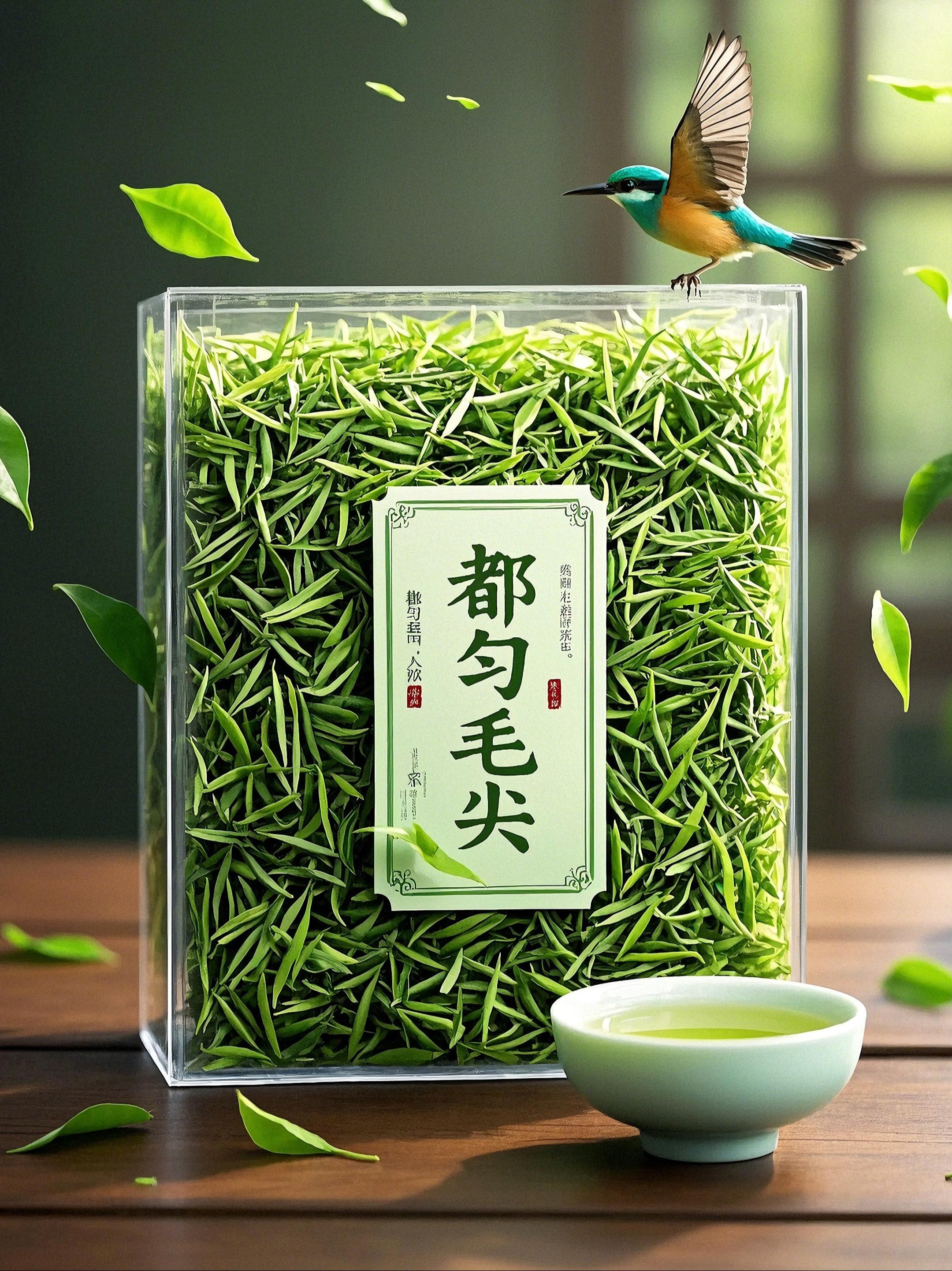 正宗贵州都匀毛尖绿茶新茶上市啦！春日，都匀的茶山云雾缭绕，鲜嫩的茶芽在...