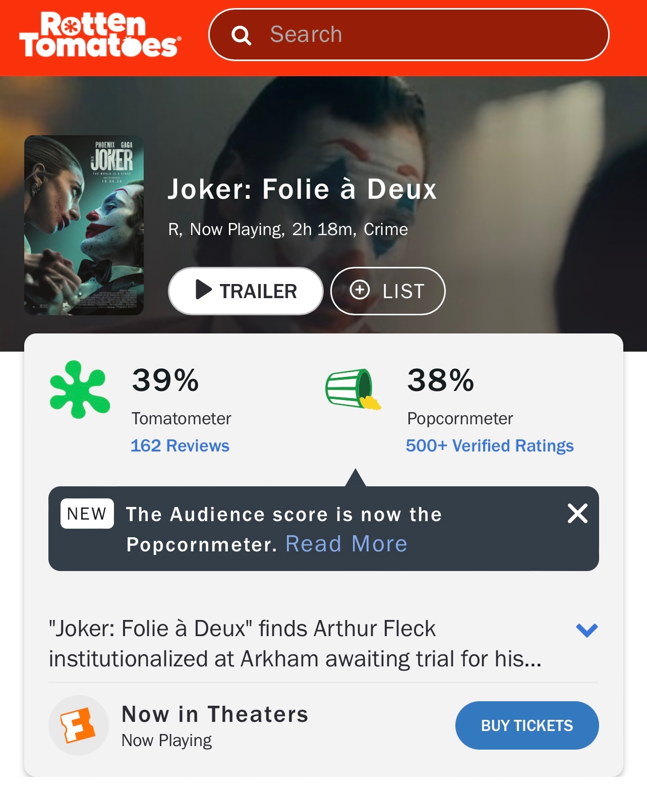 #小丑2# 从奥斯卡角逐者一路滑坡到现在的金酸梅种子选手可谓是好莱坞年度黑天鹅事