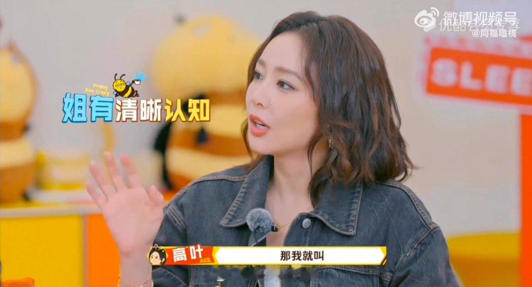 高叶怕叫小白花夹不住高叶聊新角色笑翻全场，想演小白花怕名字撑不住，改成双面小白花