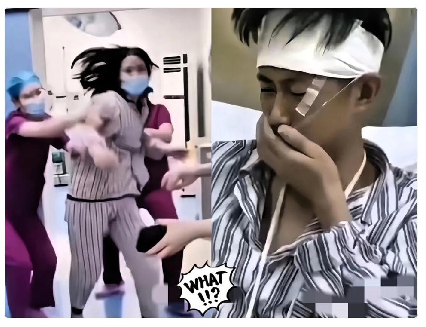 天作孽犹可惊呆了！

全网最霸气的产妇，

刚生完孩子下产床，直接把丈夫揍进了急