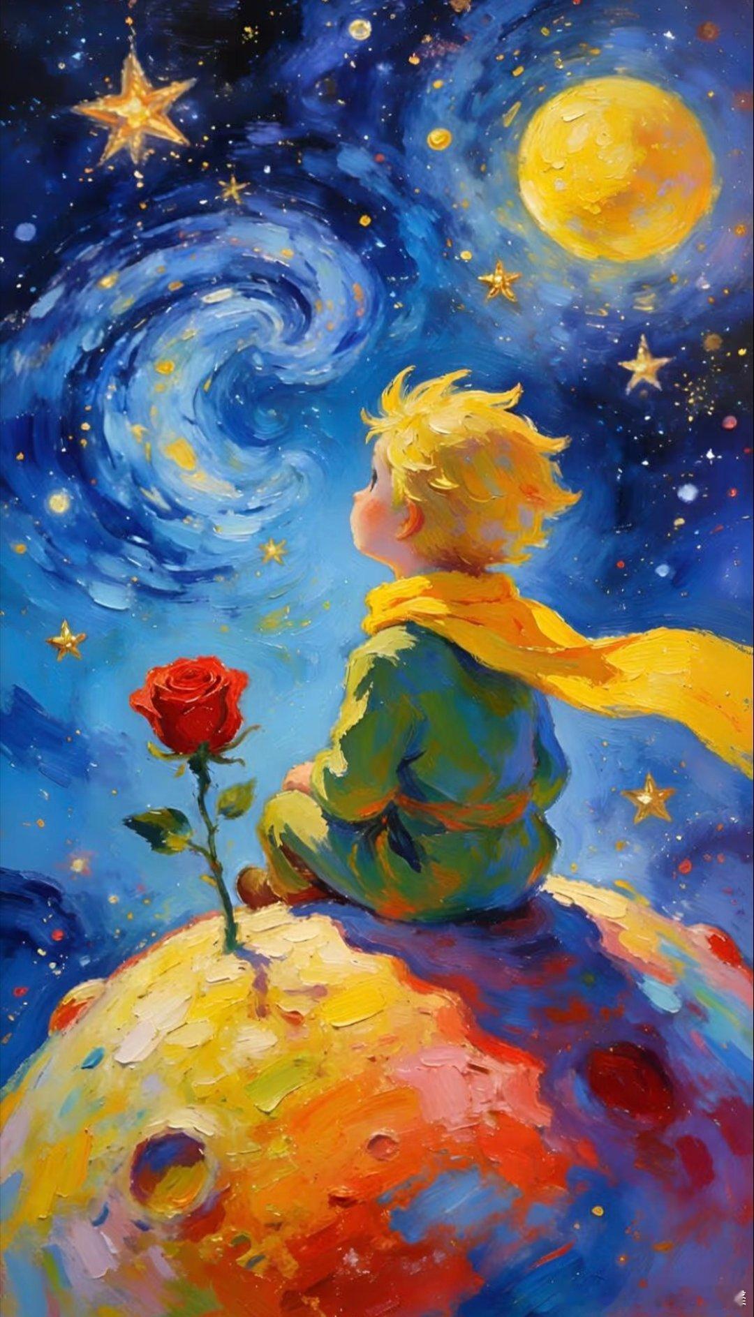祖国反黑站绘画绘画参考 星空层层晕染，细碎星光散落，把宇宙的空旷孤寂烘托出来。反