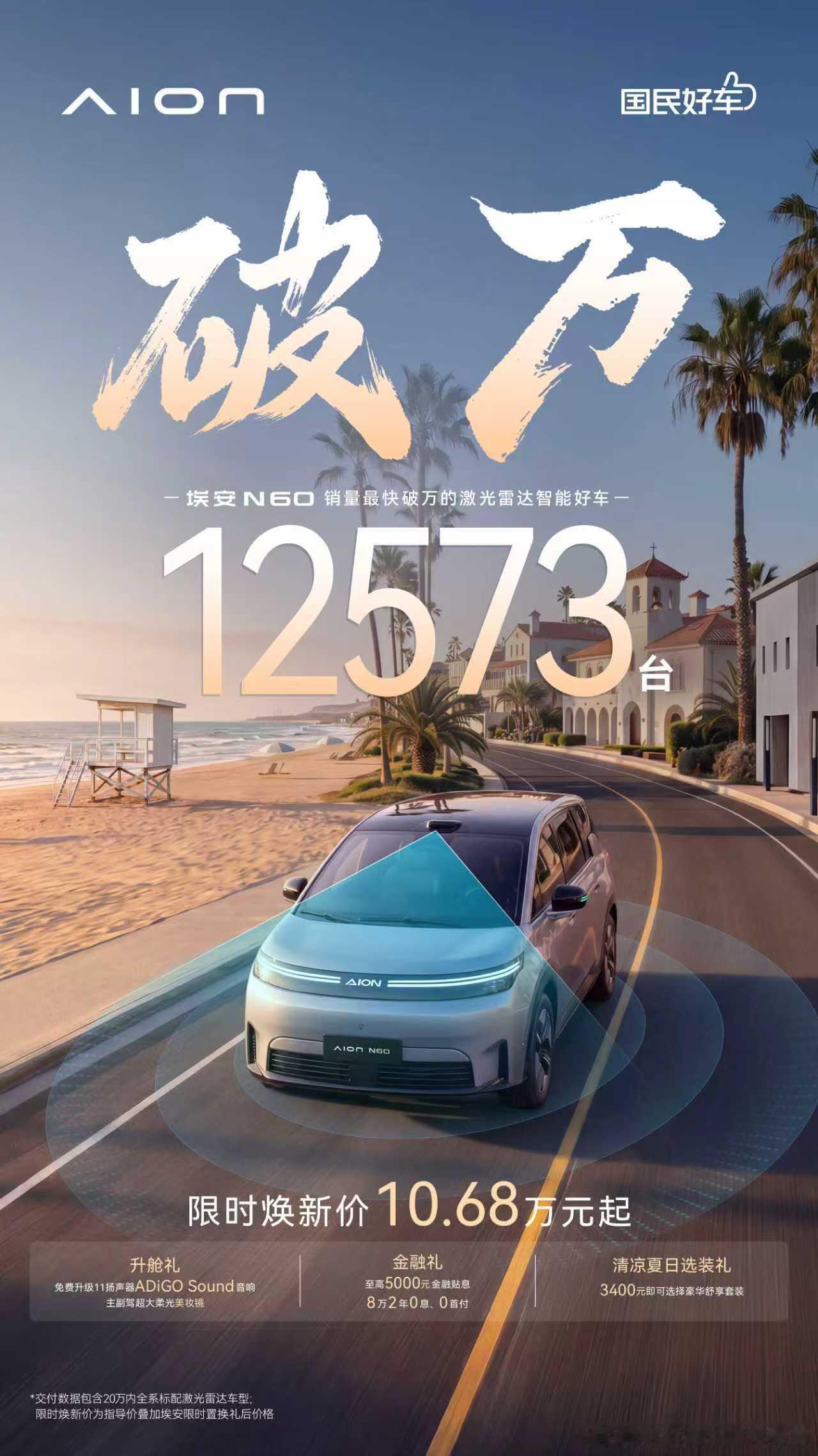 埃安N60破万，证明智能好车可以更亲民销量破万辆，让埃安N60的市场定位更加清晰
