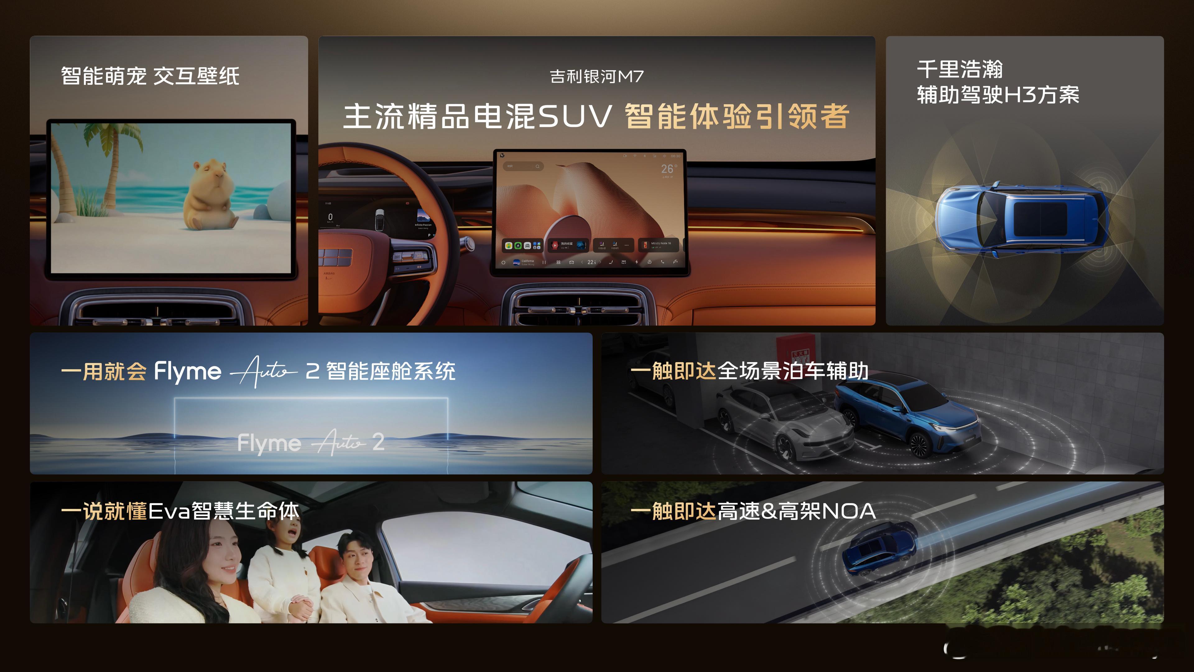 吉利银河M7品质驾控 整车安全 豪华空间 极致节能 智能体验五大维度 全面引领主