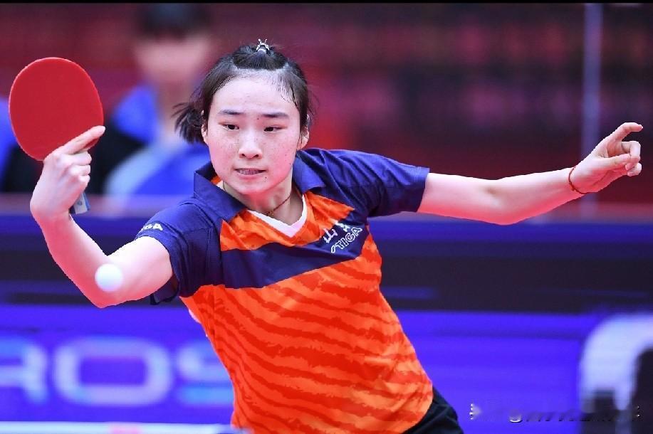阿拉木图挑战赛，女单1/16决赛，王晓彤VS佐藤曈 
首局王晓彤11：6拿下，小