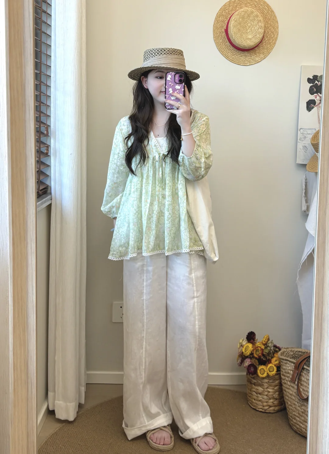 🍋‍🟩🍋‍🟩买到一套很夏天的绿色小衫～