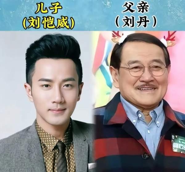 刘丹和儿子刘恺威
陈宝国和儿子陈月末
杨立新和儿子杨玏
三对演员父子，你喜欢哪一