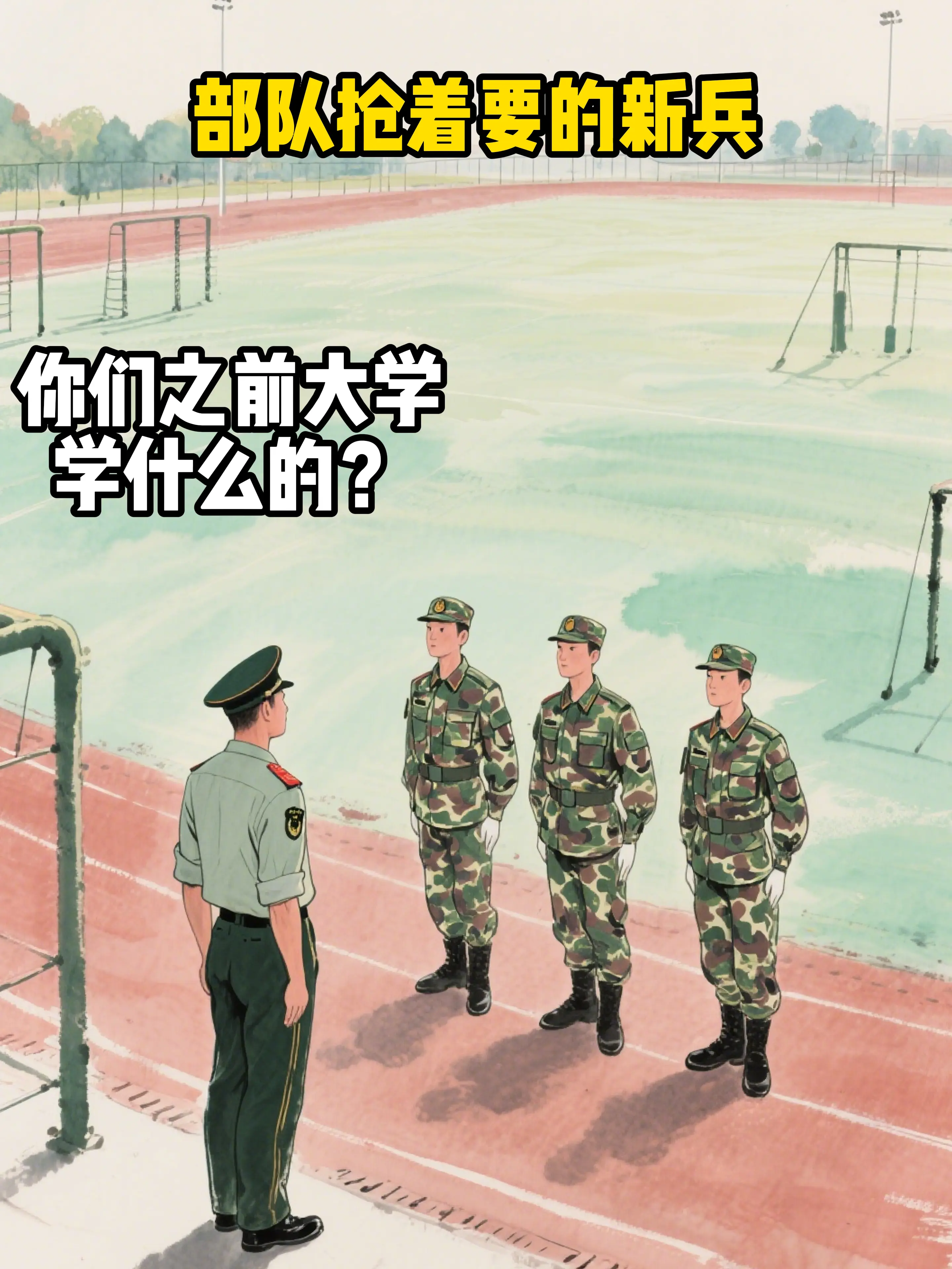 部队抢着要的新兵。