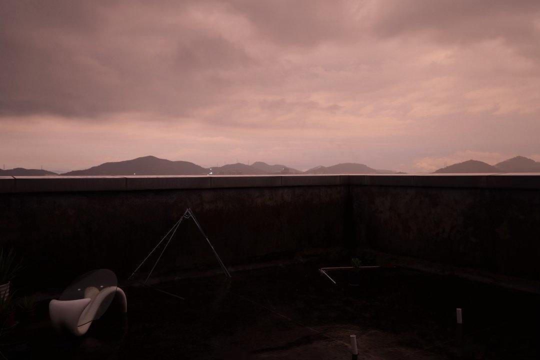 广州今晚大暴雨过后的天空广州雨过天晴 松下S9 28-200 广州·优文电子科技