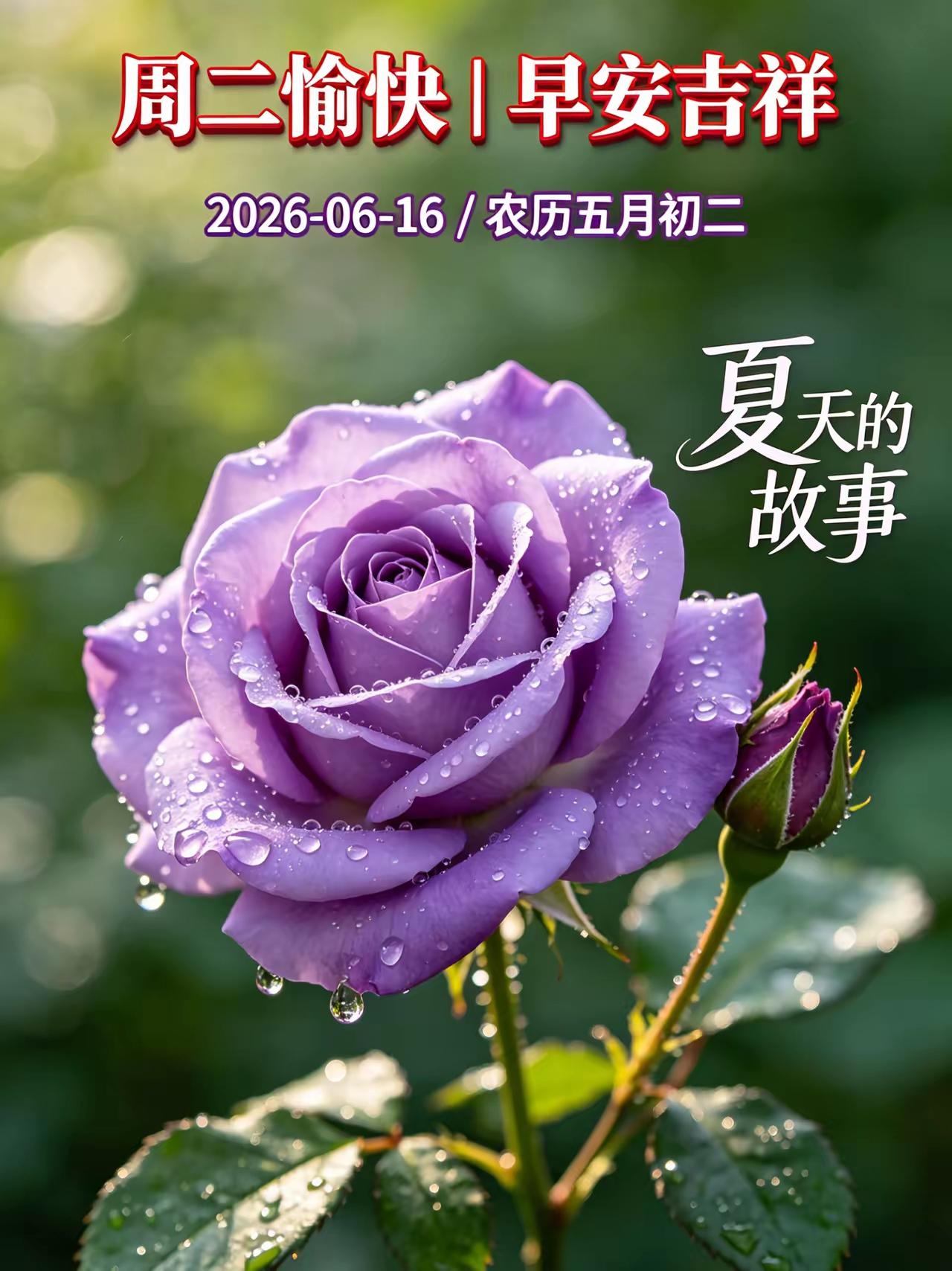 五月初二🌹🍎早上好♥️🌹
愿我们：行途皆顺意，朝夕有清欢，福运常相守，所愿