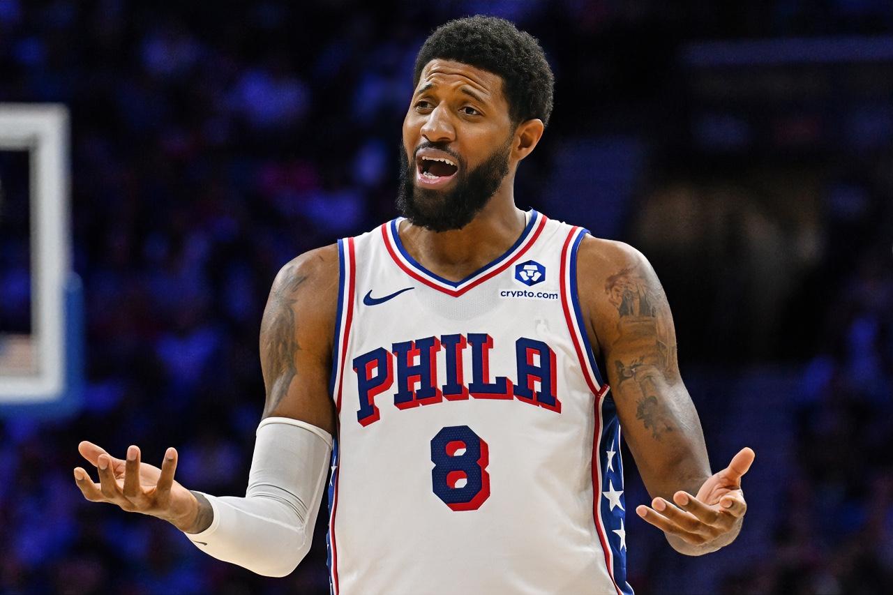 抢七大胜却难掩低迷！76人乔治全场仅13分，表现彻底黯淡无光。

NBA抢七大战