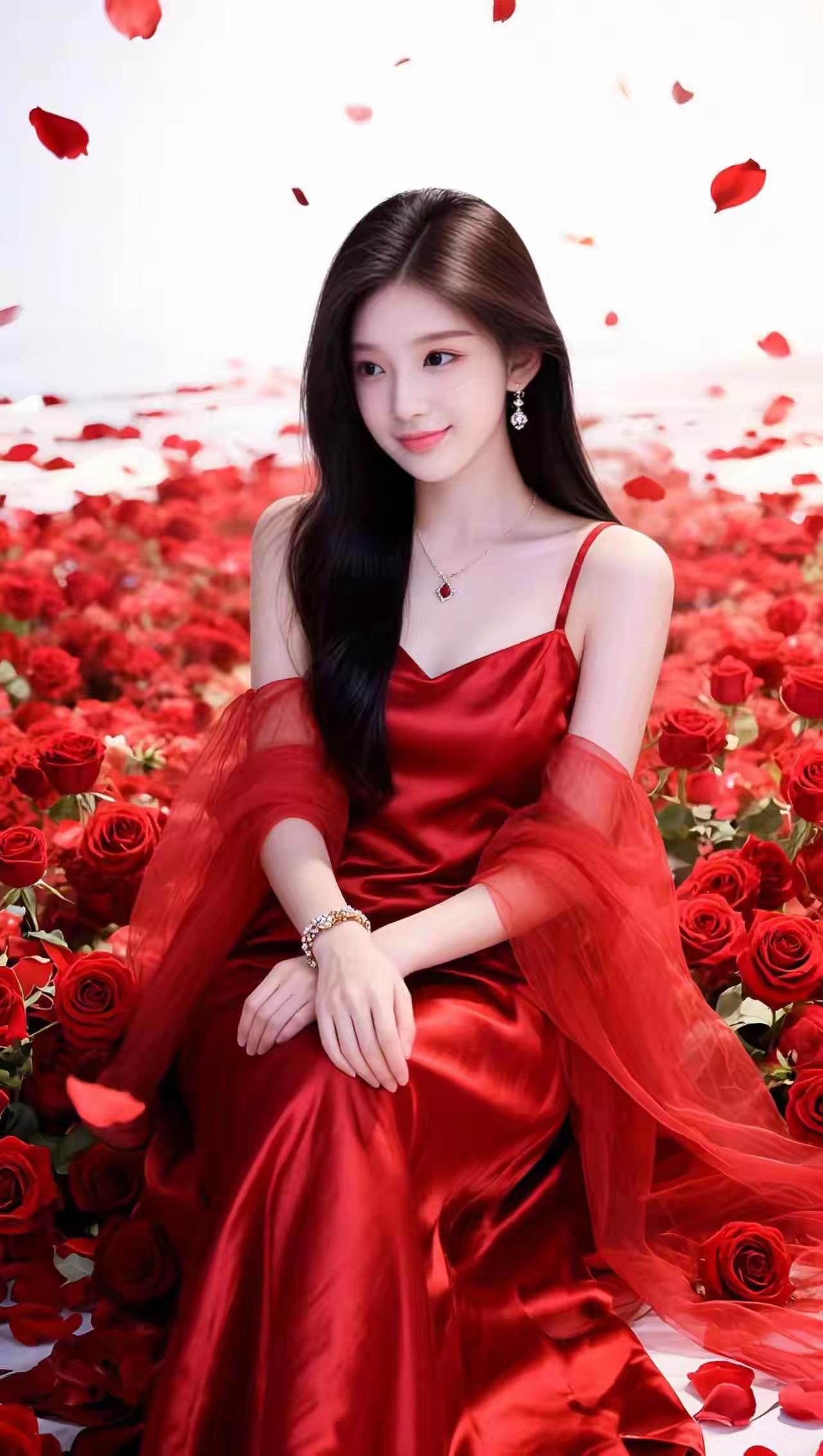 晒图笔记大赛这张图片以红色玫瑰花瓣为主体，呈现出一种浪漫而唯美的视觉效果。花瓣在