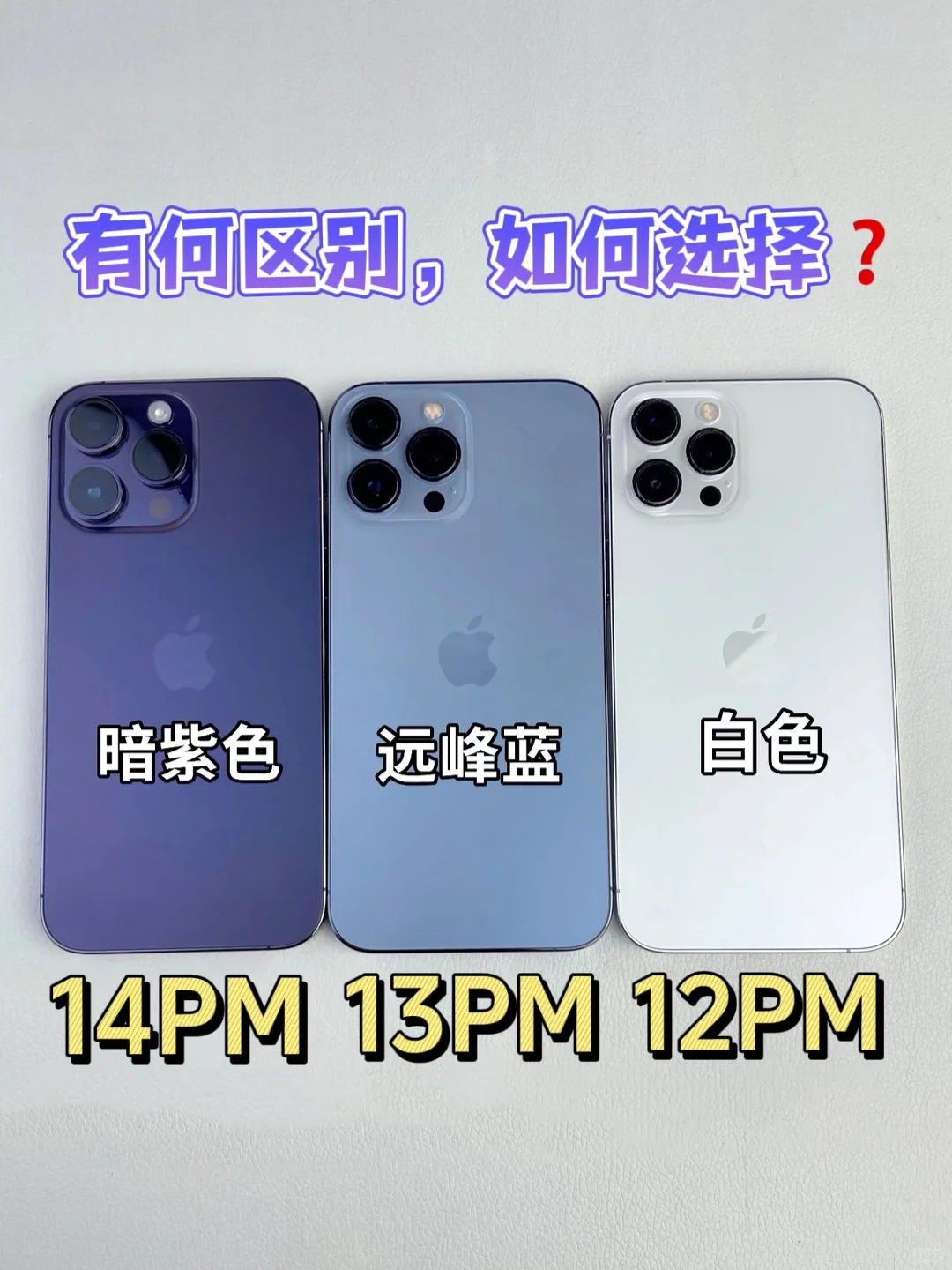 12Pro Max、13Pro Max、14Pro Max有何区别❓