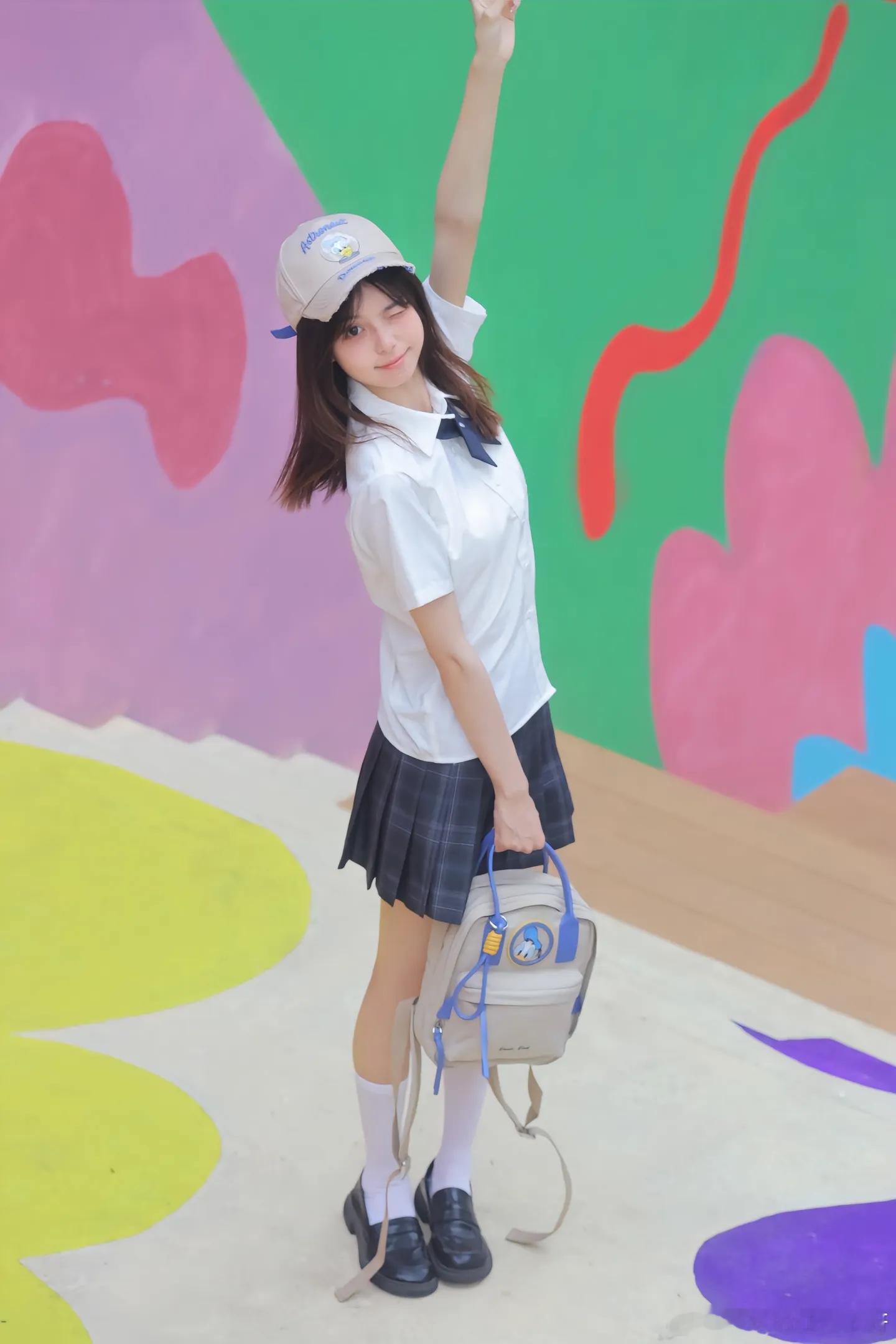 小腿袜百褶裙～ ​​​