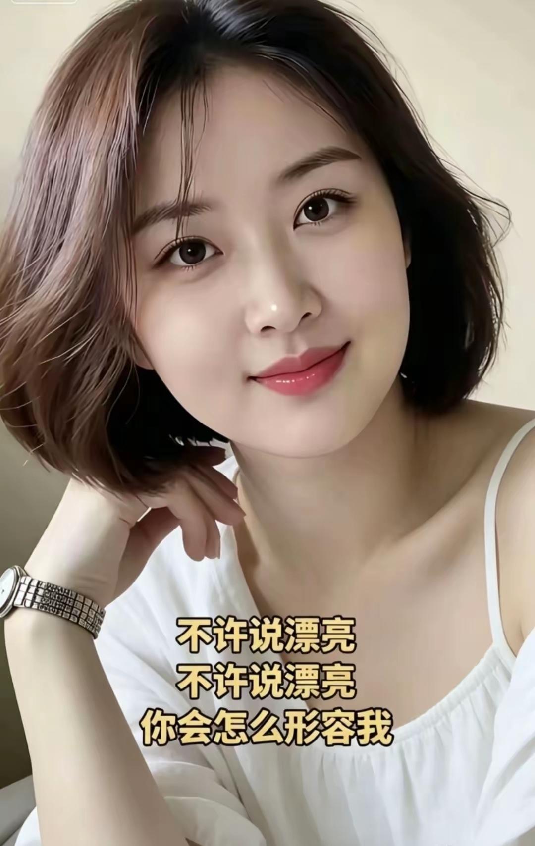 用什么词形容这个美女呢？除了说“漂亮”之外你还有什么好词还表述，不要吝啬啊！