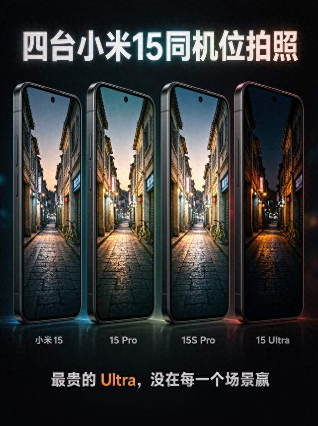 四台小米15同机位拍照，最贵的 Ultra 反而没赢？