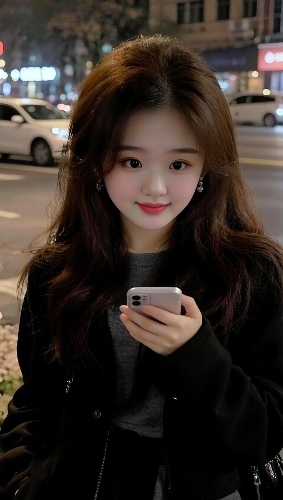 夜街小姐姐 长发美女 微笑女孩