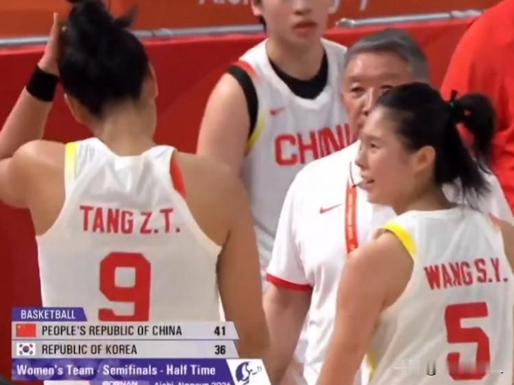 亚运女篮半决赛，韩国也不是软柿子
今天刚结束的亚运女篮半决赛上半场中国队以41：