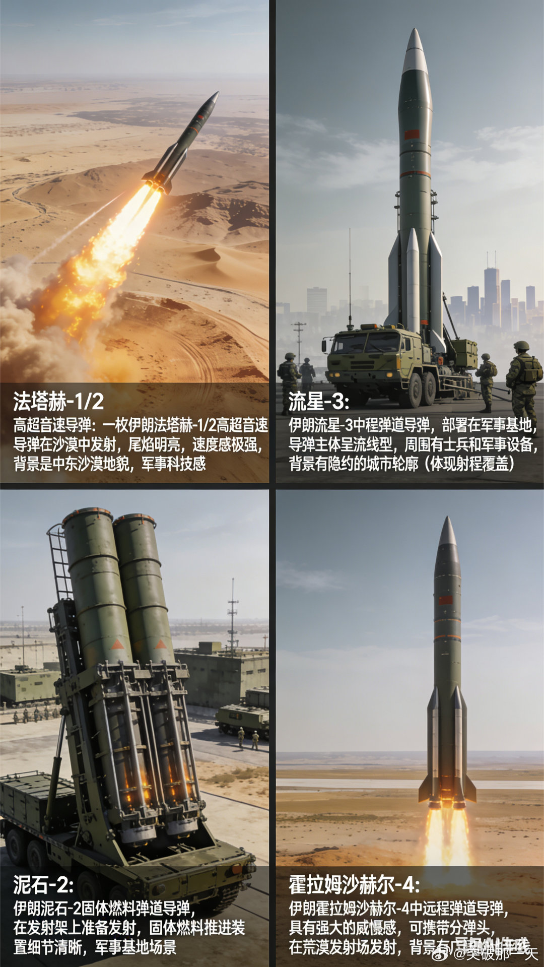 伊朗几款主力弹道导弹的战力解读：法塔赫 - 1/2 高超音速导弹速度与突防：具备