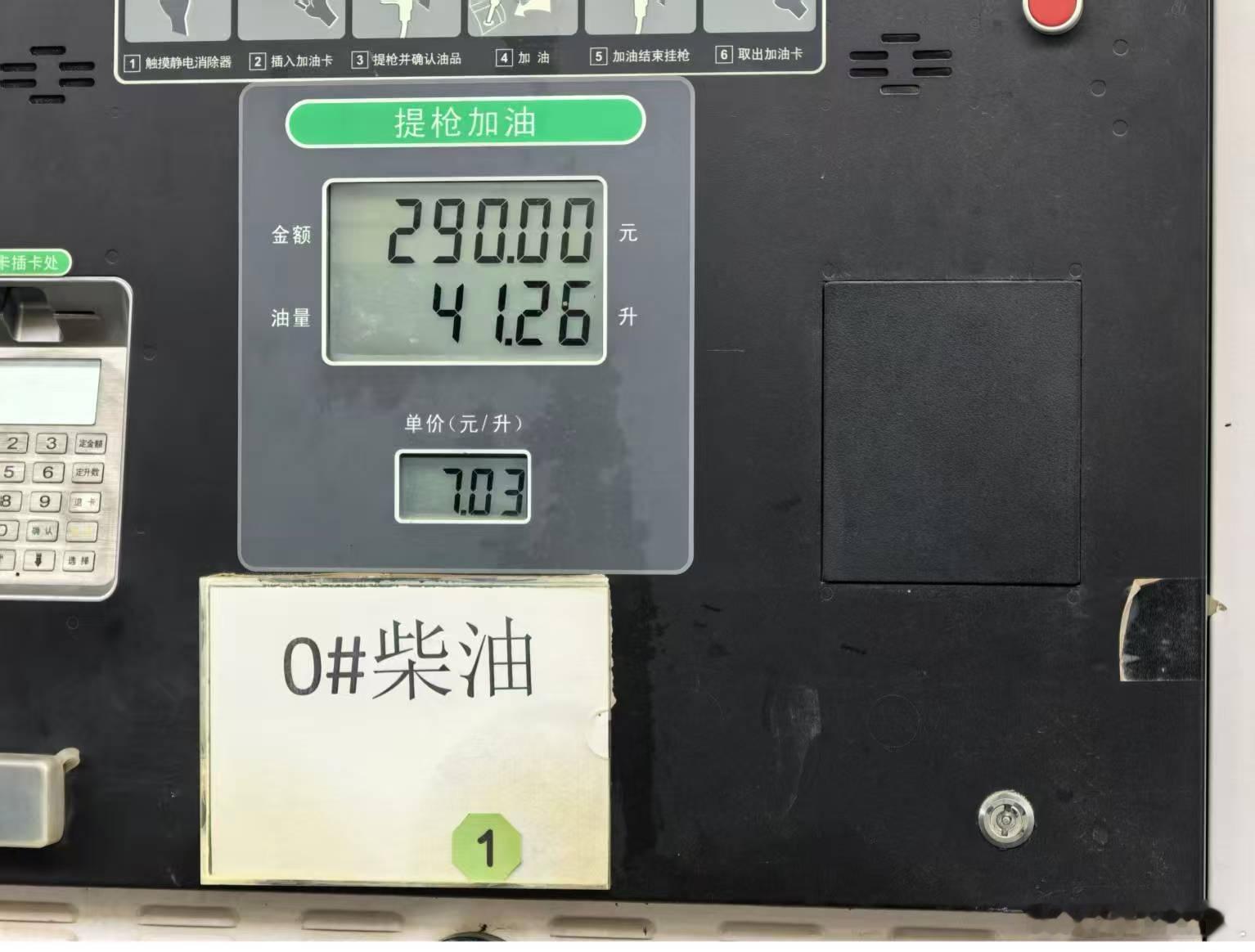 川藏高海拔地区的柴油好贵啊。7块钱一升，从没加过这么贵的柴油... ​​​