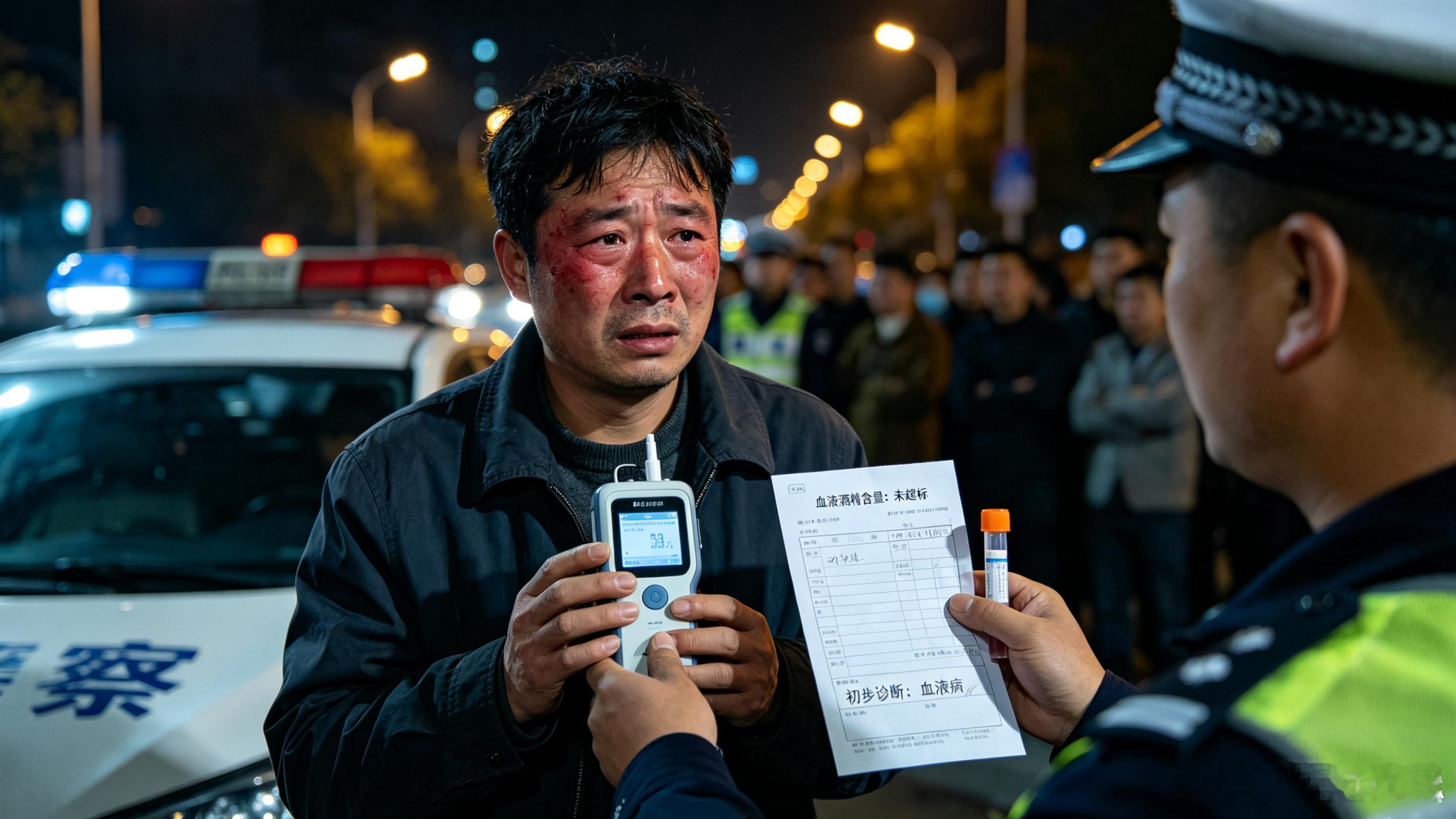 男子脸红被查酒驾查出血液病 近日，温州王先生因面色异常潮红、嘴唇发紫，被交警拦下