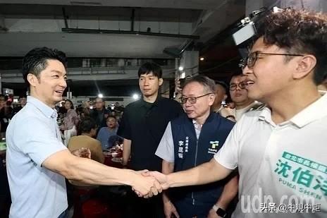台北市长蒋万安与民进党台北市长参选人沈伯洋今（6日）晚上先后出席台北市计程车驾驶