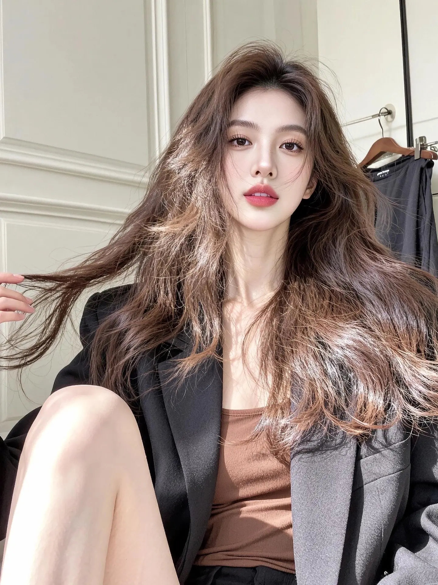 AI棕调卷发写真 ai创作 玩法合伙人计划 演绎玩法达人成长营 ai写真