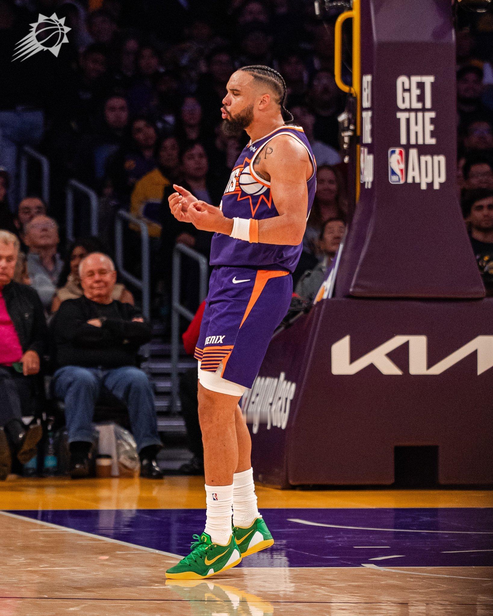 改变球队气质的狄龙，几乎三节打卡33分；太阳唯一控卫，吉莱斯皮生涯最高28分加4