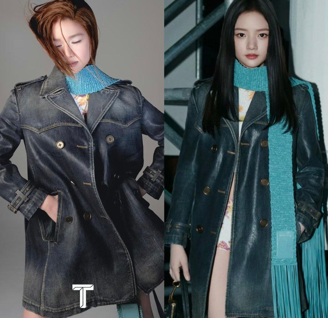 张婧仪和任敏同款围巾，谁更有时尚表现力？ 