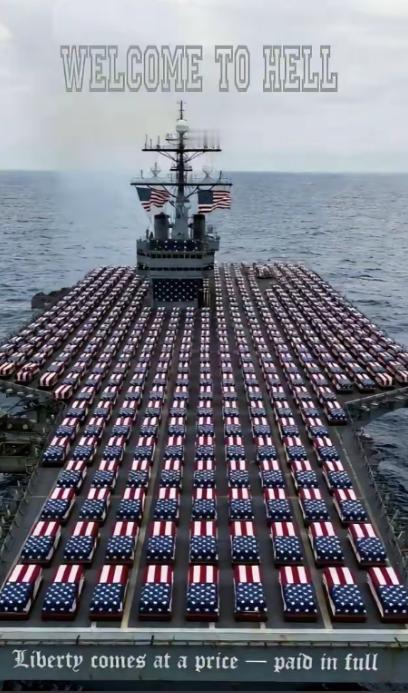 俗话说，杀人诛心，想不到伊朗更狠，还没有开战，直接就把刀捅到美国肺里去了。这张图