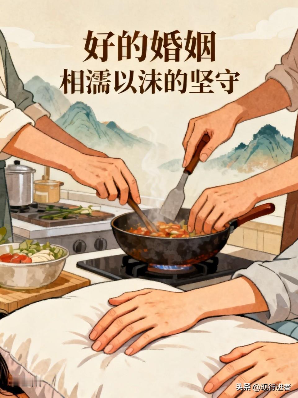 好的婚姻需要超越激情，建立在对彼此的责任与担当之上。爱情固然美好，但若缺乏孝心、