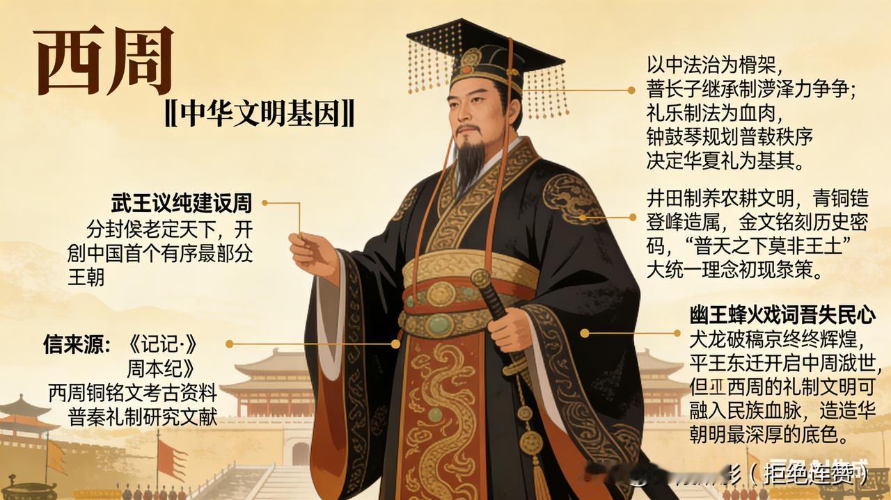 基于西周的核心历史定位与文明贡献，我将以“制度奠基、文化塑形”为核心，用通俗化语