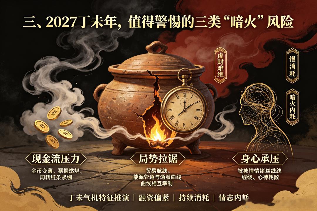 明火易躲，暗火难防：2027丁未，才是真正的考验不少人有一个共同判断：只要熬过2