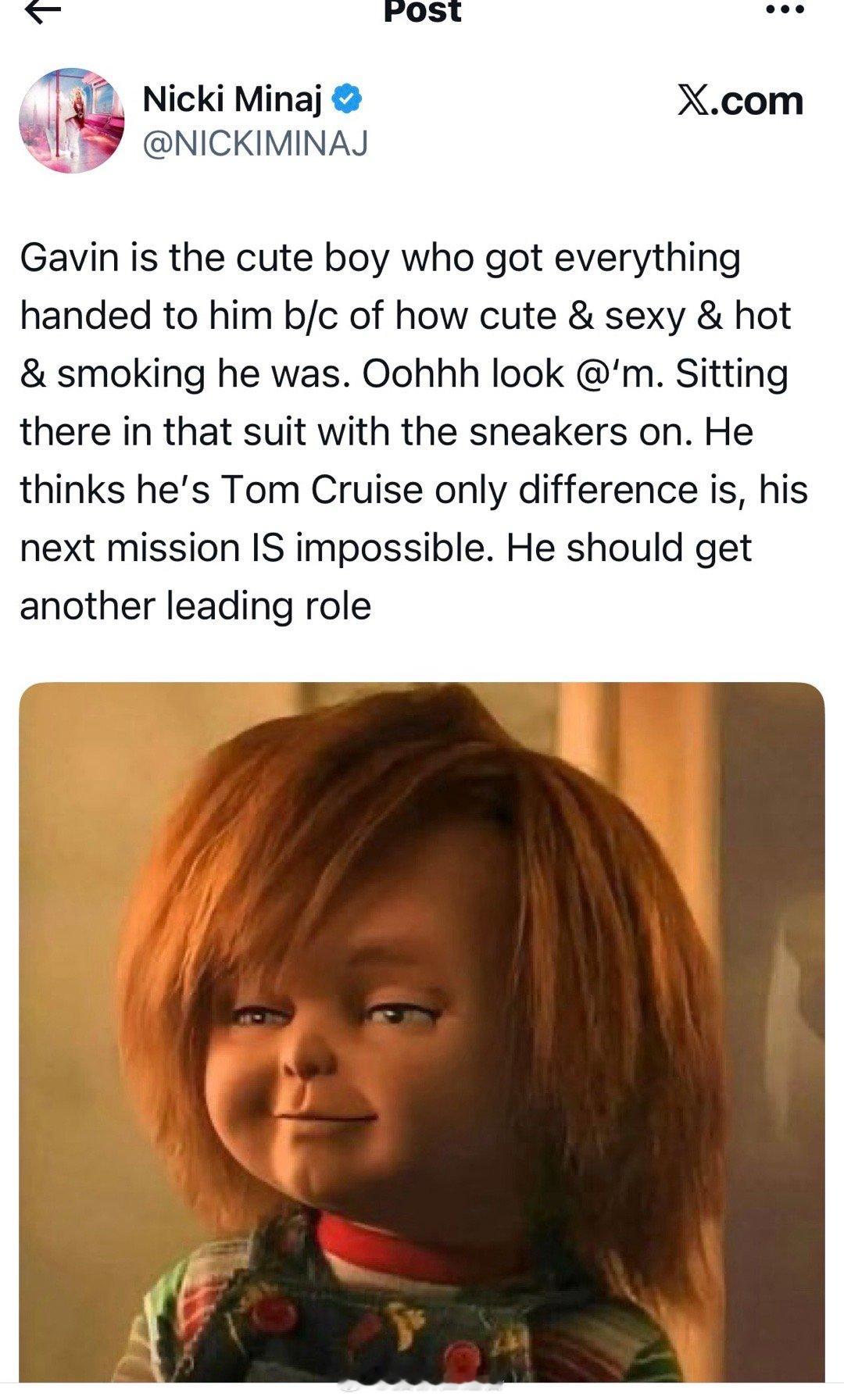 麻辣鸡怒斥纽森：你以为自己是汤姆克鲁斯？想竞选总统是不可能的这位 43 岁的说唱