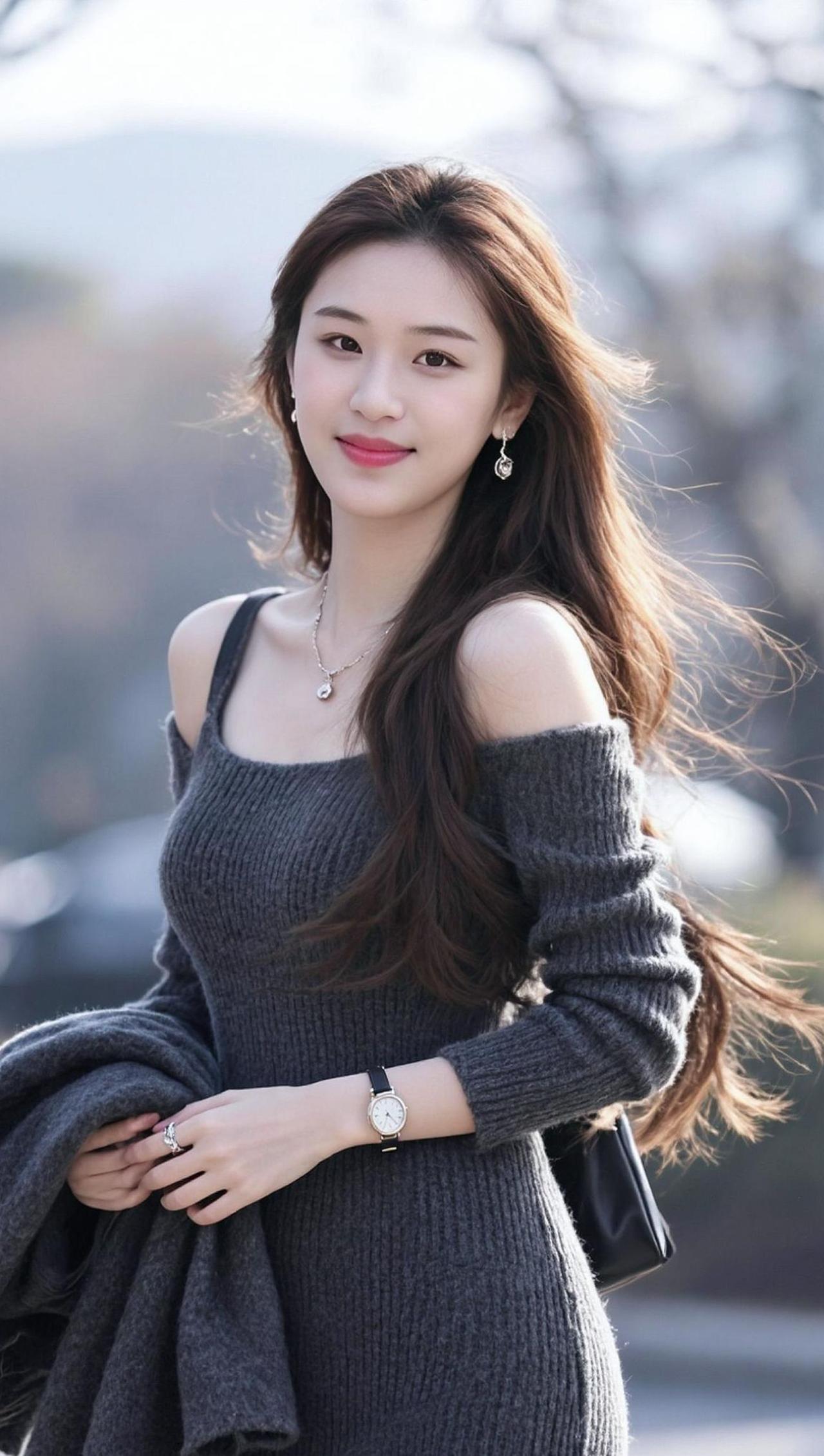 这身装扮简直是“行走的衣架”，随便一拍都是大片既视感。别人是“看脸的时代”，我是