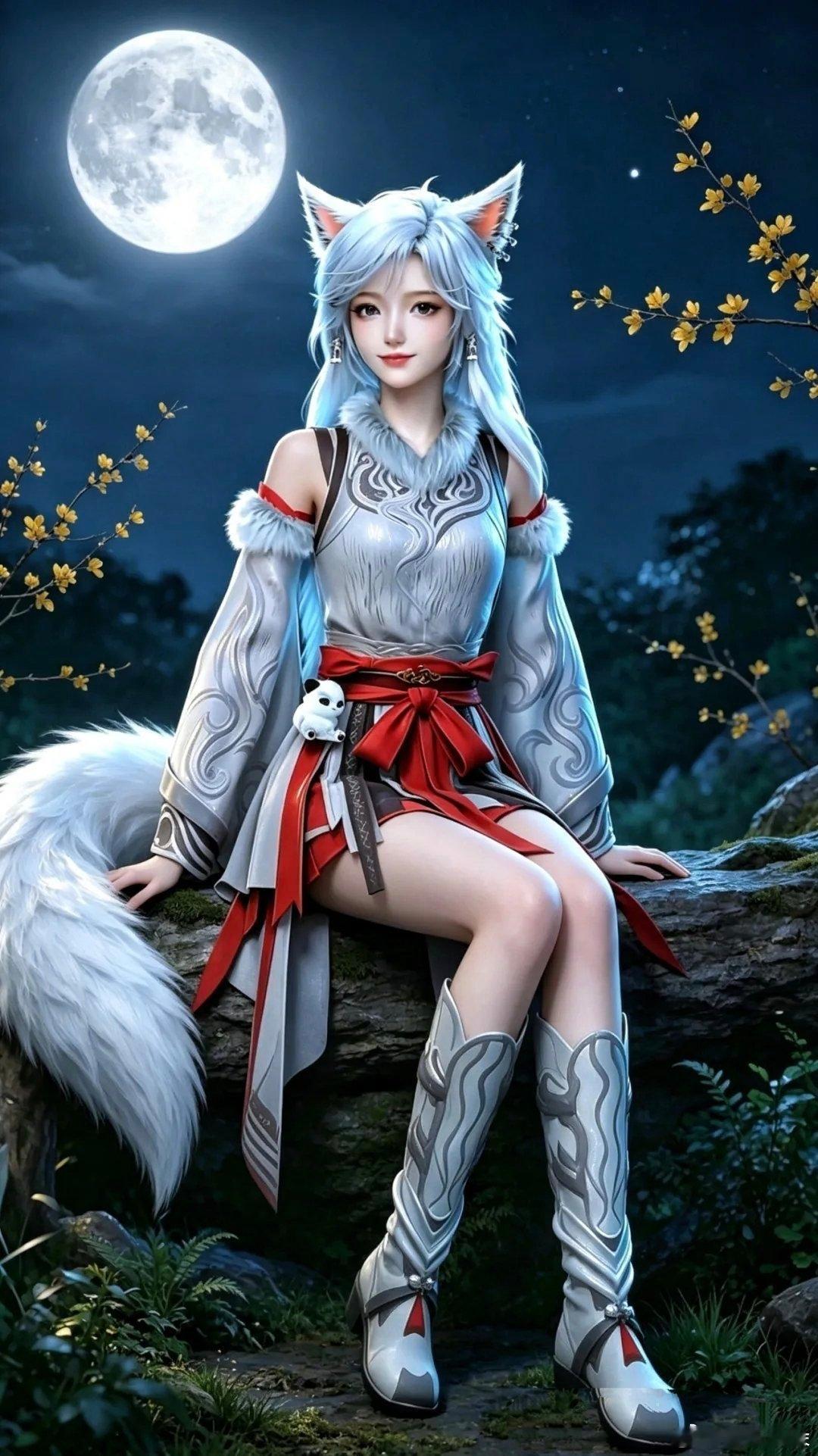 国漫女神灵动狐仙精美壁纸 