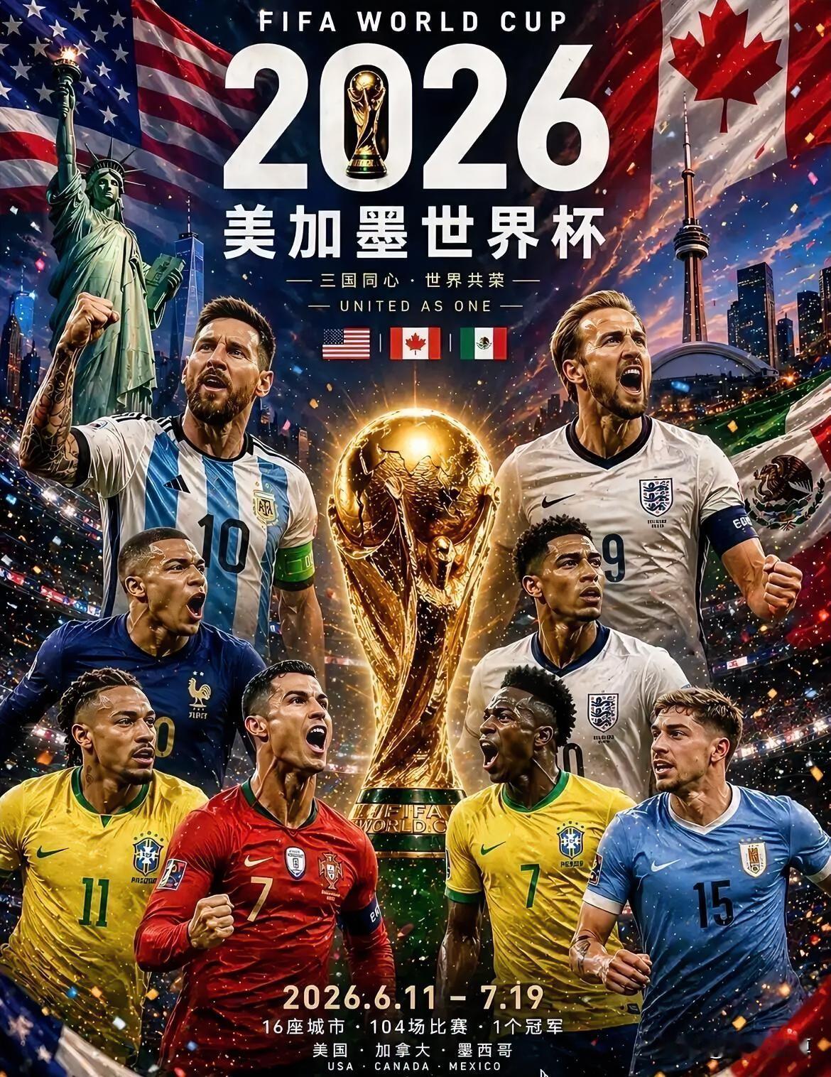 中国球迷有福了，央视已经正式拿到了2026美加墨世界杯版权！

刚刚多家国内媒体