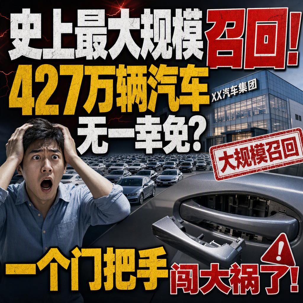 突发！一个门把手，让427.5万辆汽车集体回炉！
8月21日，国家市场监督管理总