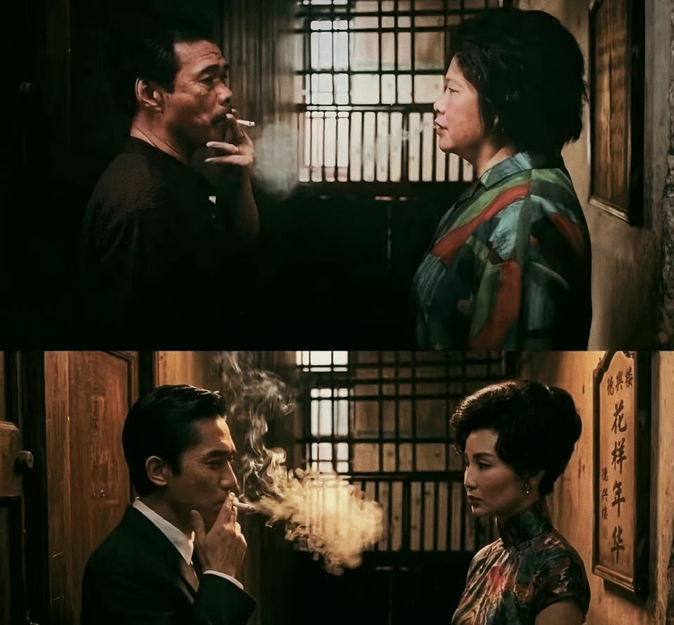 万万没想到！竟然还致敬了花样年华中的经典桥段，看来导演不只是星爷粉，也是墨镜王的