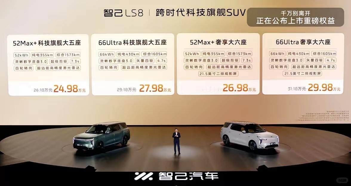智己LS8上市24.98万起：5米大车转弯比飞度还灵活，这谁顶得住？

4月16